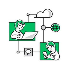 自動返信・通知システムイメージ